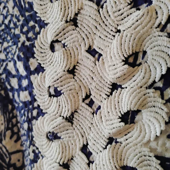 Lilly Pulitzer Navy and White Patterned Dress - Picture 5 of 6